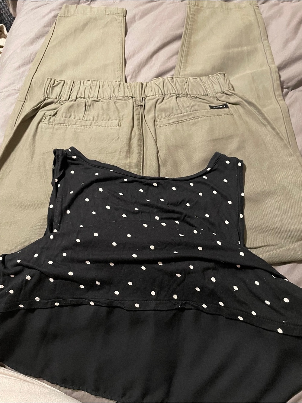 Loft/Sanctuary green Utility Pants size 26/Loft lightweight top size S women